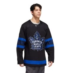 TORONTO MAPLE LEAFS X DREW HOUSE ADIDAS ADIZERO PRIMEGREEN AUTHENTIC BLACK REVERSIBLE THIRD JERSEY -Professional Hockey Equipment Store ADIDAS AUTHENTIC TORONTO MAPLE LEAFS X DREW HOUSE ALTERNATE JERSEY EIGHT