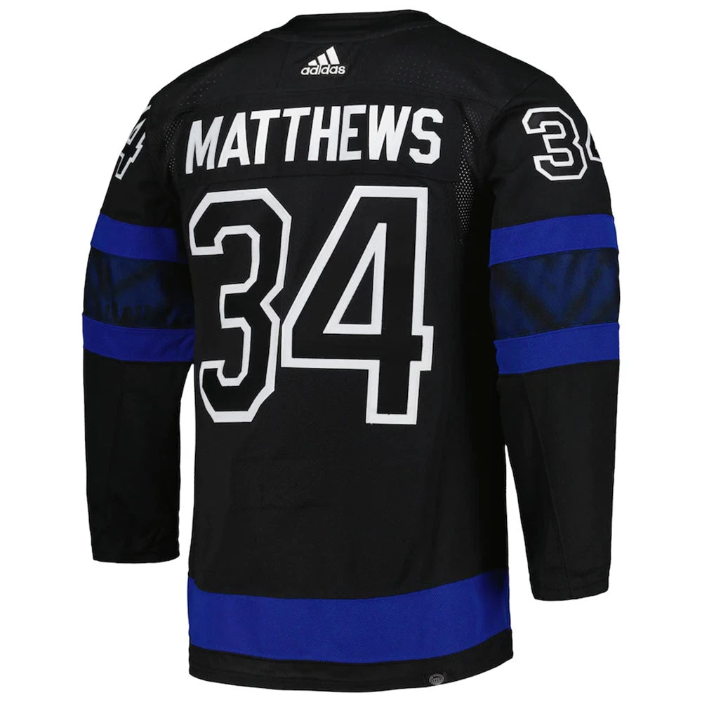 AUSTON MATTHEWS TORONTO MAPLE LEAFS X DREW HOUSE ADIDAS ADIZERO PRIMEGREEN AUTHENTIC BLACK REVERSIBLE THIRD JERSEY 1 AUSTON MATTHEWS TORONTO MAPLE LEAFS X DREW HOUSE ADIDAS ADIZERO PRIMEGREEN AUTHENTIC BLACK REVERSIBLE THIRD JERSEY