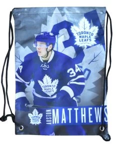 AUSTON MATTHEWS TORONTO MAPLE LEAFS DRAWSTRING LOGO BAG