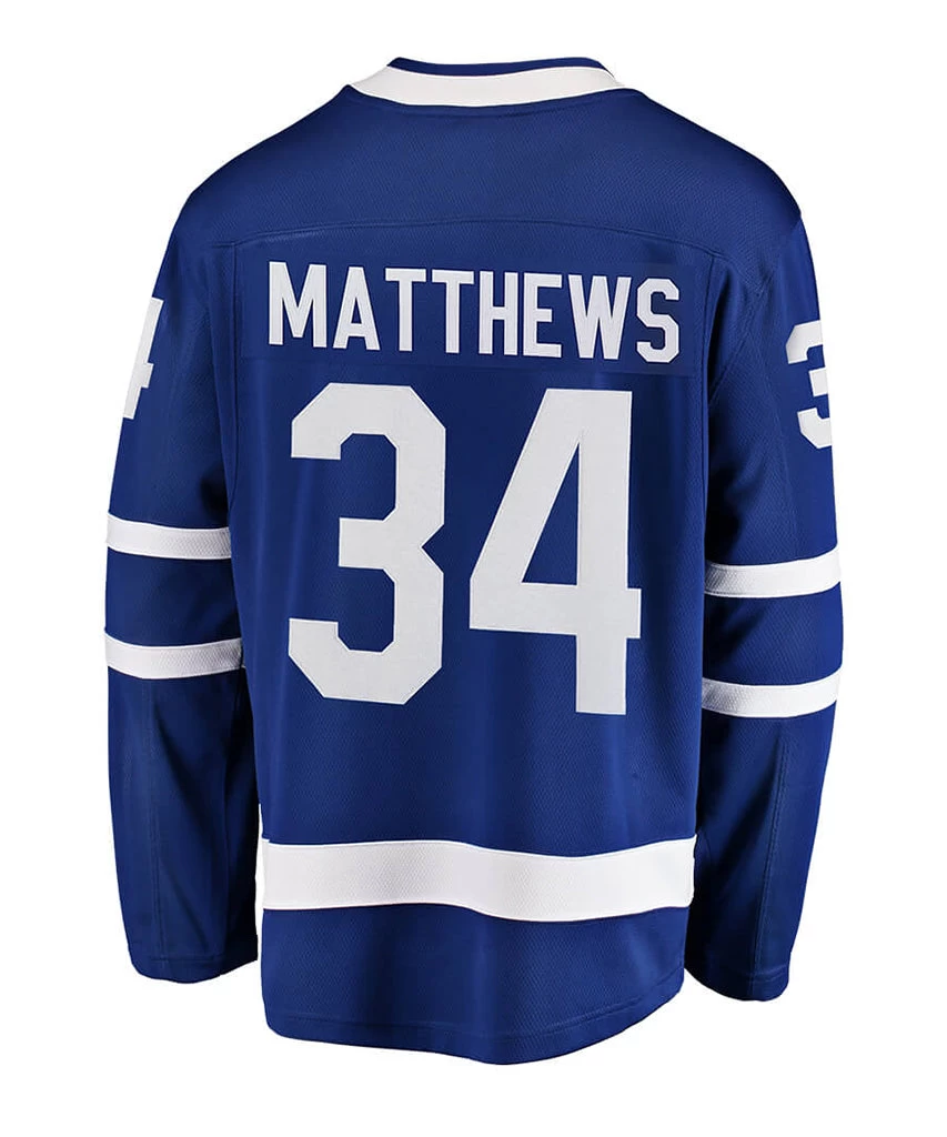 FANATICS TORONTO MAPLE LEAFS AUSTON MATTHEWS ADULT BREAKAWAY JERSEY 1 FANATICS TORONTO MAPLE LEAFS AUSTON MATTHEWS ADULT BREAKAWAY JERSEY