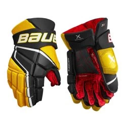 BAUER VAPOR 3X INTERMEDIATE HOCKEY GLOVES -Professional Hockey Equipment Store BAUER VAPOR 3X HOCKEY GLOVES BLACK GOLD 0032b0ec fc87 4390 9493 6f89e90a1afe