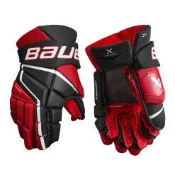 BAUER VAPOR 3X INTERMEDIATE HOCKEY GLOVES -Professional Hockey Equipment Store BAUER VAPOR 3X HOCKEY GLOVES BLACK RED 2ff88e65 b073 4aaa a285 04497e525beb