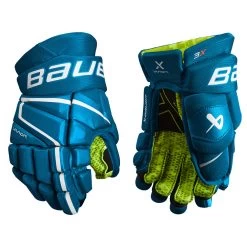 BAUER VAPOR 3X JUNIOR HOCKEY GLOVES -Professional Hockey Equipment Store BAUER VAPOR 3X JUNIOR HOCKEY GLOVES BLUE