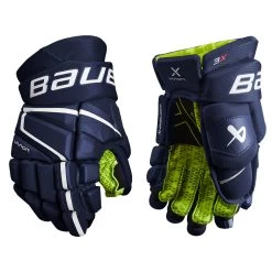 BAUER VAPOR 3X JUNIOR HOCKEY GLOVES -Professional Hockey Equipment Store BAUER VAPOR 3X JUNIOR HOCKEY GLOVES NAVY