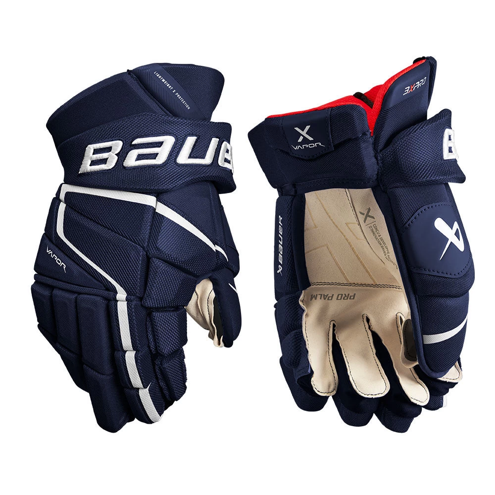 BAUER VAPOR 3X PRO SENIOR HOCKEY GLOVES 2 BAUER VAPOR 3X PRO SENIOR HOCKEY GLOVES - Image 2
