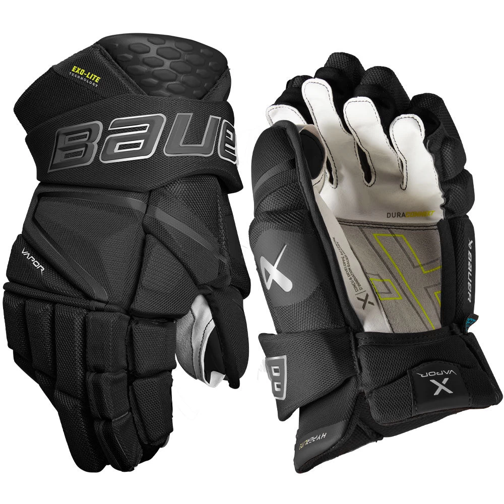 BAUER VAPOR HYPERLITE INTERMEDIATE HOCKEY GLOVES 1 BAUER VAPOR HYPERLITE INTERMEDIATE HOCKEY GLOVES