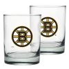 Mustang BOSTON BRUINS 2 PACK ROCK GLASS - ETCHED