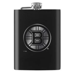 Mustang BOSTON BRUINS 8OZ FLASK - LASER ETCH