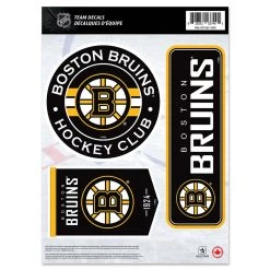 Mustang BOSTON BRUINS 8" X 11" DECAL SET