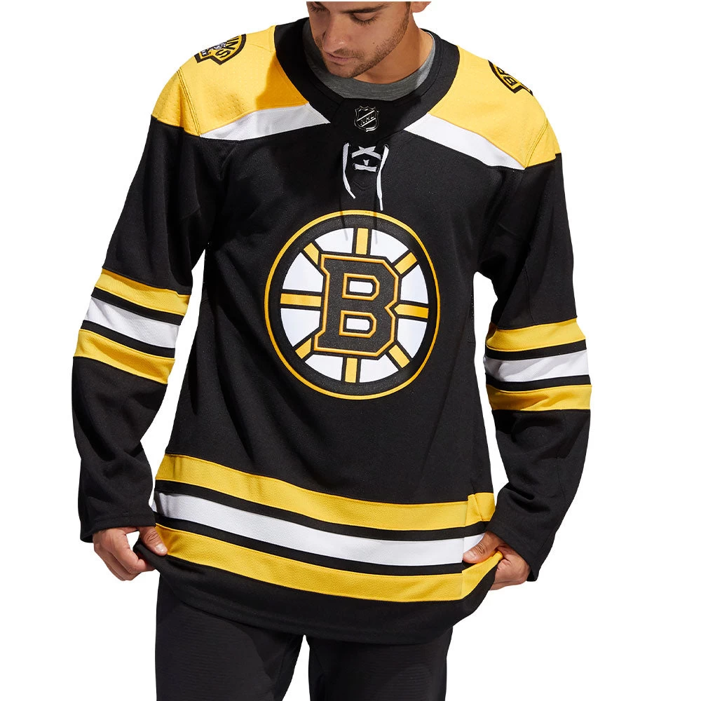 BOSTON BRUINS ADIDAS ADIZERO PRIMEGREEN AUTHENTIC BLACK HOME JERSEY 3 BOSTON BRUINS ADIDAS ADIZERO PRIMEGREEN AUTHENTIC BLACK HOME JERSEY - Image 3