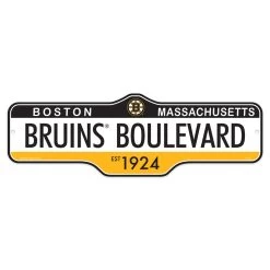 Mustang BOSTON BRUINS DELUXE STREET SIGN 8X23