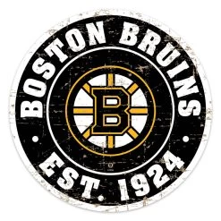 Mustang BOSTON BRUINS DISTRESSED WALL SIGN