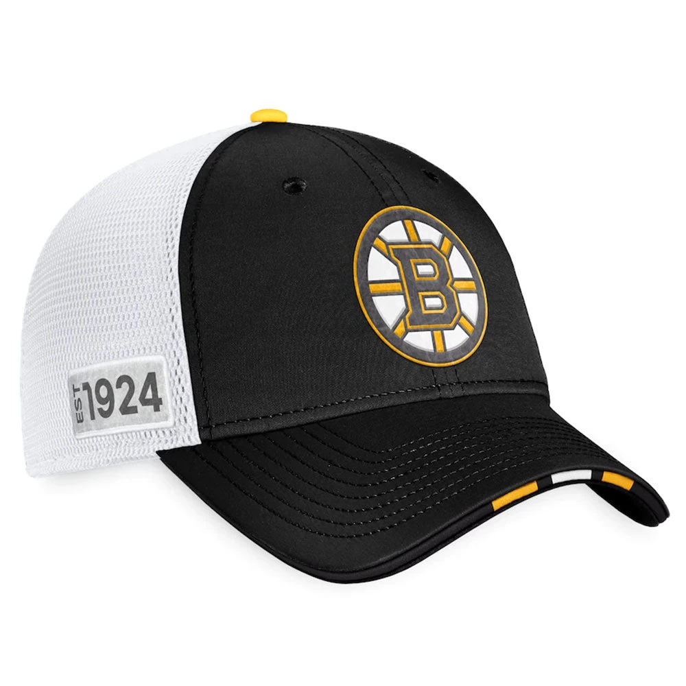 BOSTON BRUINS FANATICS AUTHENTIC PRO 2022 NHL DRAFT STRUCTURED TRUCKER HAT 3 BOSTON BRUINS FANATICS AUTHENTIC PRO 2022 NHL DRAFT STRUCTURED TRUCKER HAT - Image 3