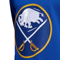 BUFFALO SABRES ADIDAS ADIZERO PRIMEGREEN AUTHENTIC BLUE HOME JERSEY -Professional Hockey Equipment Store BUFFALO SABRES ADIDAS ADIZERO PRIMEGREEN AUTHENTIC BLUEHOME JERSEY LOGO CREST