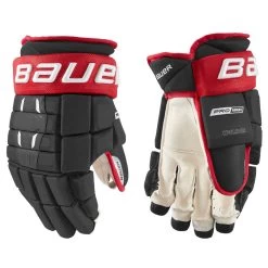 Professional Hockey Equipment Store -Professional Hockey Equipment Store Bauer Pro Series Hockey Gloves Black Red White