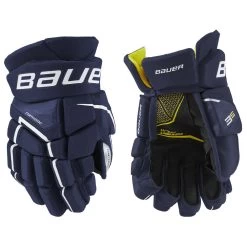 BAUER SUPREME 3S JUNIOR HOCKEY GLOVES -Professional Hockey Equipment Store Bauer Supreme 3S Junior Hockey Gloves Navy White