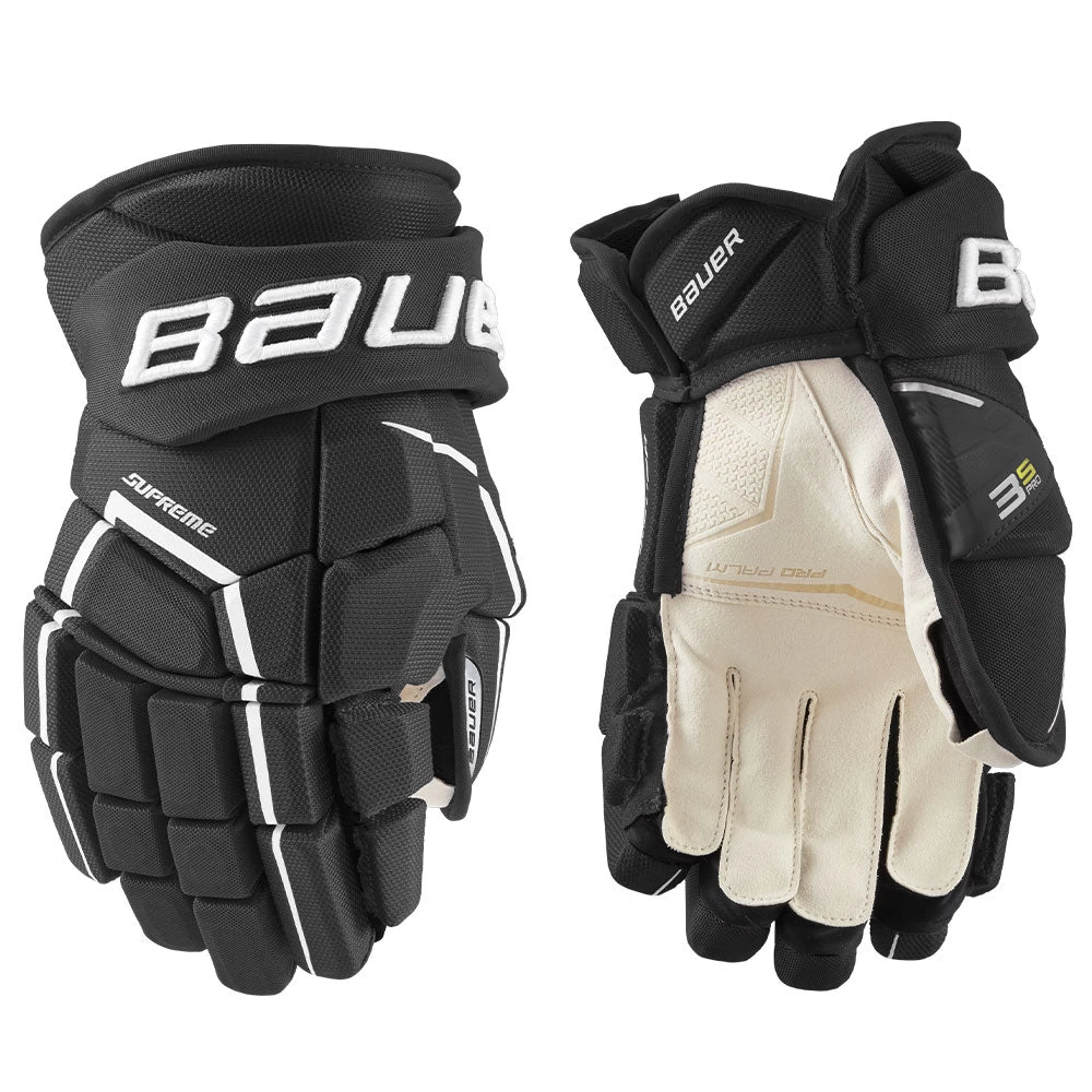 BAUER SUPREME 3S PRO INTERMEDIATE HOCKEY GLOVES 1 BAUER SUPREME 3S PRO INTERMEDIATE HOCKEY GLOVES