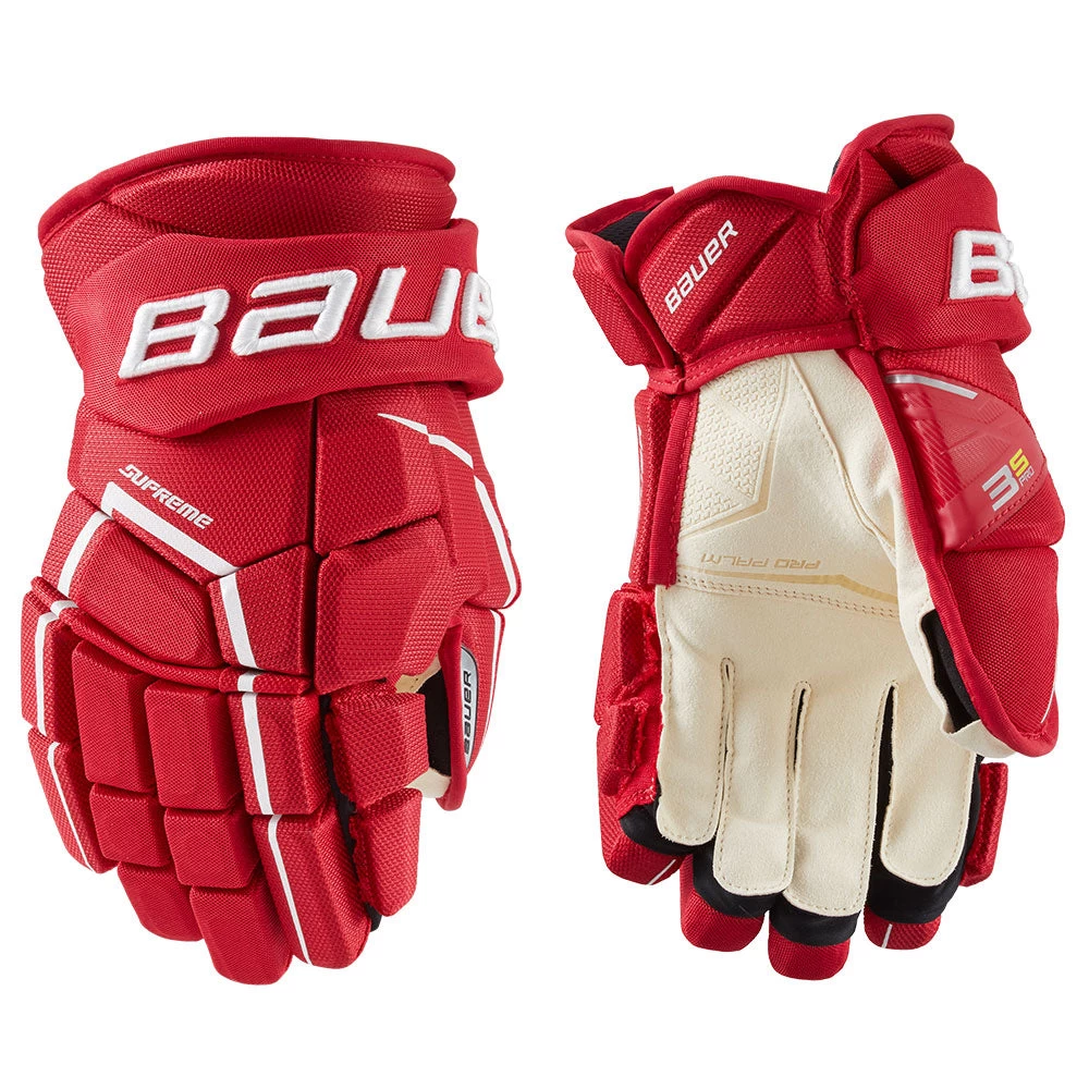 BAUER SUPREME 3S PRO INTERMEDIATE HOCKEY GLOVES 4 BAUER SUPREME 3S PRO INTERMEDIATE HOCKEY GLOVES - Image 4
