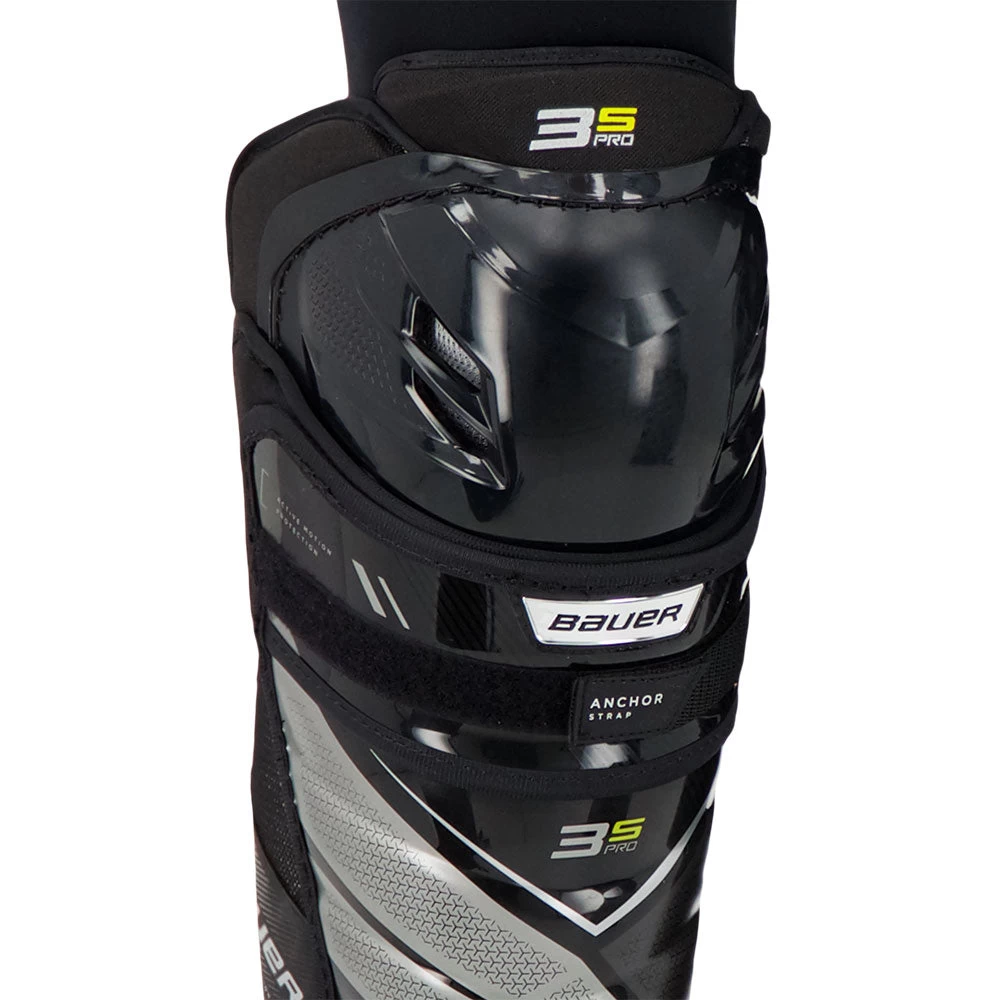 BAUER SUPREME 3S PRO INTERMEDIATE HOCKEY SHIN PADS 3 BAUER SUPREME 3S PRO INTERMEDIATE HOCKEY SHIN PADS - Image 3