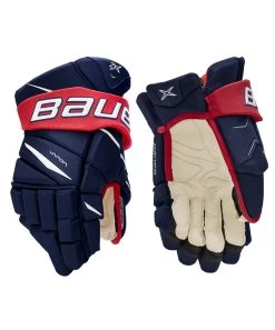 BAUER VAPOR 2X SENIOR HOCKEY GLOVES 18 BAUER VAPOR 2X SENIOR HOCKEY GLOVES -Professional Hockey Equipment Store Bauer Vapor 2X Hockey Gloves Navy Red White