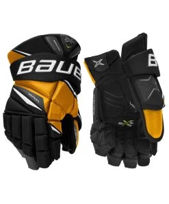 BAUER VAPOR 2X PRO SENIOR HOCKEY GLOVES -Professional Hockey Equipment Store Bauer Vapor 2X Pro Hockey Gloves Black Gold