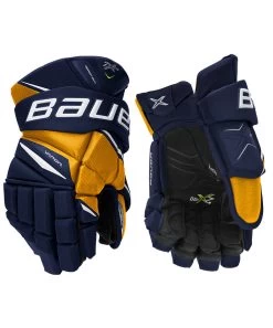 BAUER VAPOR 2X PRO SENIOR HOCKEY GLOVES -Professional Hockey Equipment Store Bauer Vapor 2X Pro Hockey Gloves Navy Gold