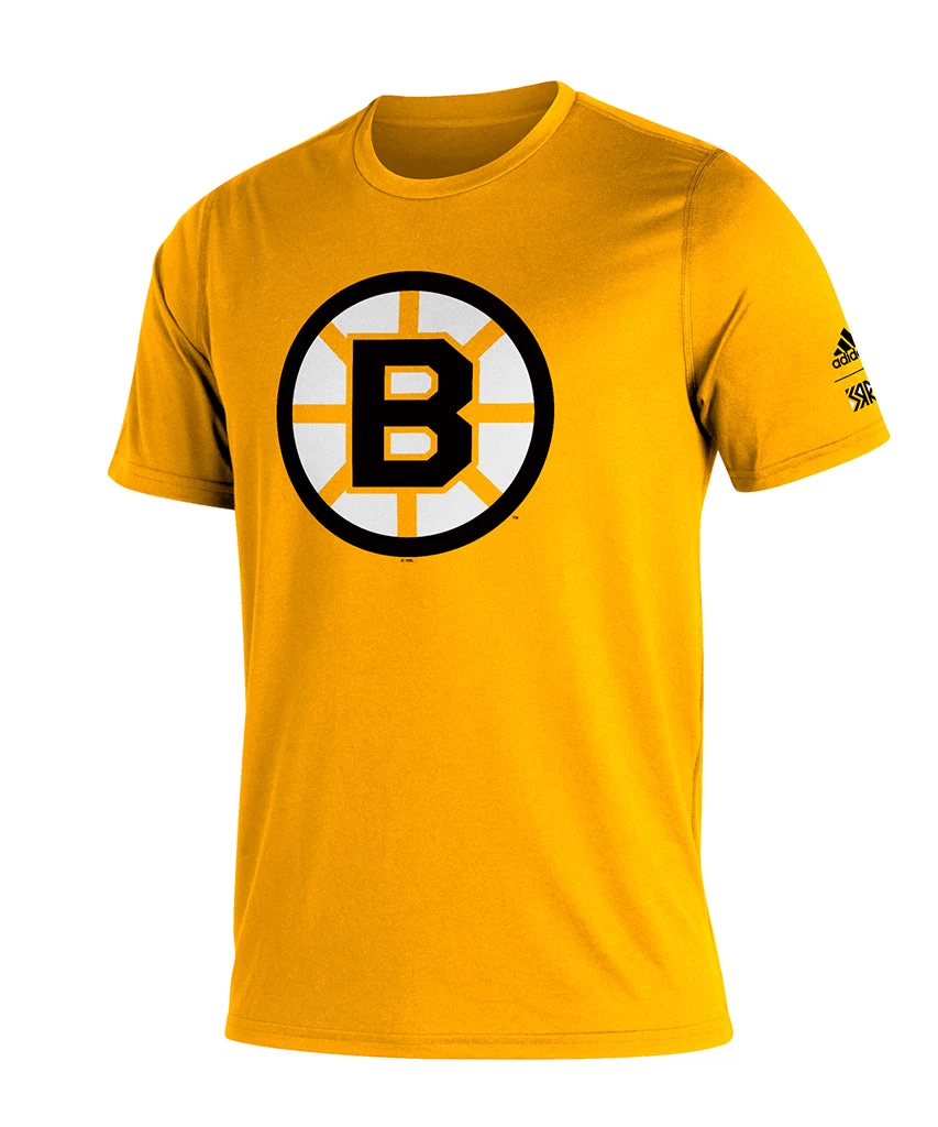 BOSTON BRUINS ADIDAS ADULT REVERSE RETRO AMPLIFIER T SHIRT 1 BOSTON BRUINS ADIDAS ADULT REVERSE RETRO AMPLIFIER T SHIRT