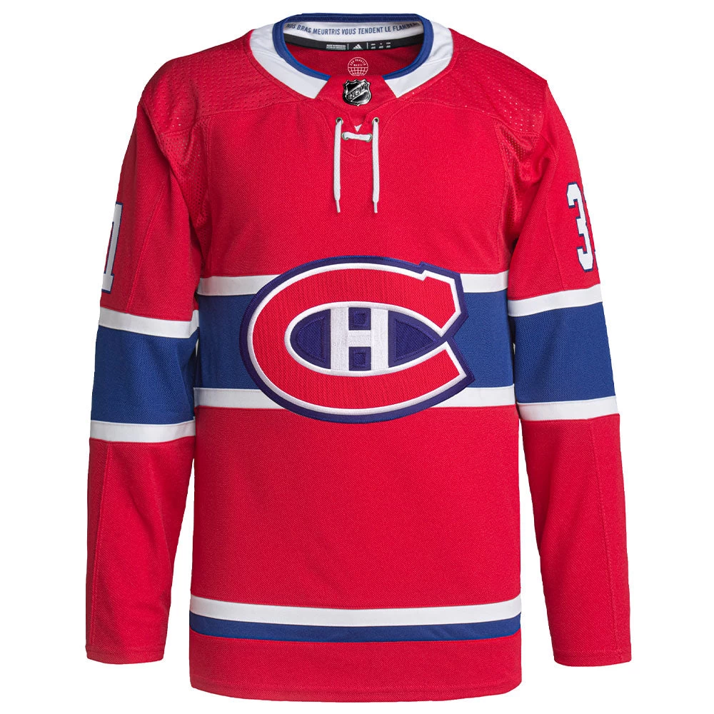 CAREY PRICE MONTREAL CANADIENS ADIDAS ADIZERO PRIMEGREEN AUTHENTIC RED HOME JERSEY 2 CAREY PRICE MONTREAL CANADIENS ADIDAS ADIZERO PRIMEGREEN AUTHENTIC RED HOME JERSEY - Image 2