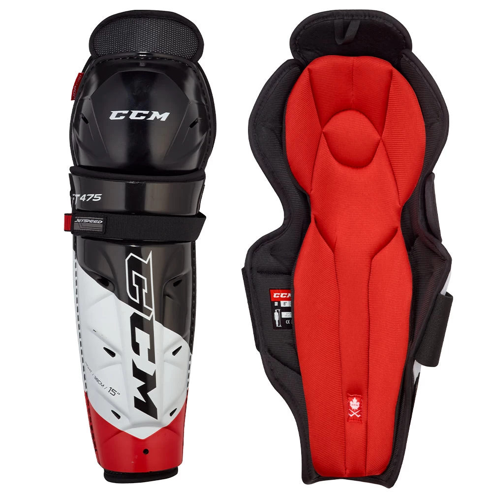 CCM JETSPEED FT475 SENIOR HOCKEY SHIN PADS 1 CCM JETSPEED FT475 SENIOR HOCKEY SHIN PADS