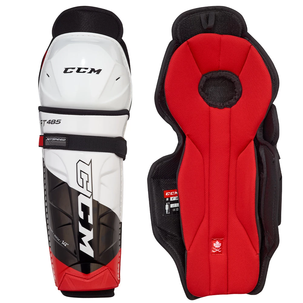 CCM JETSPEED FT485 SENIOR HOCKEY SHIN PADS 1 CCM JETSPEED FT485 SENIOR HOCKEY SHIN PADS