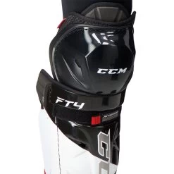 CCM JETSPEED FT4 JUNIOR HOCKEY SHIN PADS 6 CCM JETSPEED FT4 JUNIOR HOCKEY SHIN PADS -Professional Hockey Equipment Store CCM Jetspeed FT4 Shin Guards Strap