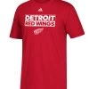 DETROIT RED WINGS ADIDAS MEN'S ADI BOX T SHIRT