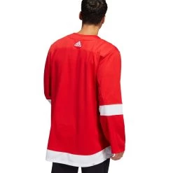 DETROIT RED WINGS ADIDAS ADIZERO PRIMEGREEN AUTHENTIC RED HOME JERSEY -Professional Hockey Equipment Store DETROIT RED WINGS ADIDAS ADIZERO PRIMEGREEN AUTHENTIC RED HOME JERSEY MODEL BACK