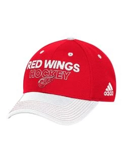 DETROIT RED WINGS ADIDAS SR LOCKER ROOM STRUCTURED FLEX HAT