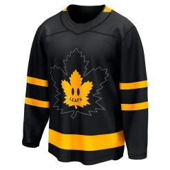 FANATICS TORONTO MAPLE LEAFS MITCH MARNER BLACK THIRD ADULT BREAKAWAY JERSEY -Professional Hockey Equipment Store FANATICS TORONTO MAPLE LEAFS MITCH MARNER BLACK THIRD ADULT BREAKAWAY JERSEY REVERSE
