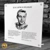 Mustang JEAN BELIVEAU HOCKEY HALL OF FAME INDUCTION REPLICA PLAQUE