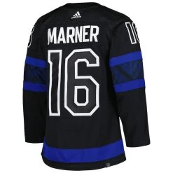 MITCH MARNER TORONTO MAPLE LEAFS X DREW HOUSE ADIDAS ADIZERO PRIMEGREEN AUTHENTIC BLACK REVERSIBLE THIRD JERSEY