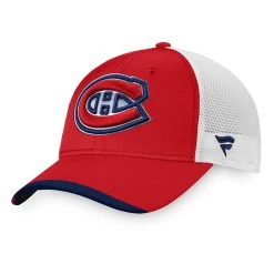 MONTREAL CANADIENS FANATICS MEN'S AUTHENTIC PRO LOCKER ROOM ALTERNATE LOGO ADJUSTABLE MESH HAT