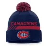 MONTREAL CANADIENS FANATICS MEN'S AUTHENTIC PRO LOCKER ROOM BEANIE CUFF POM TOQUE