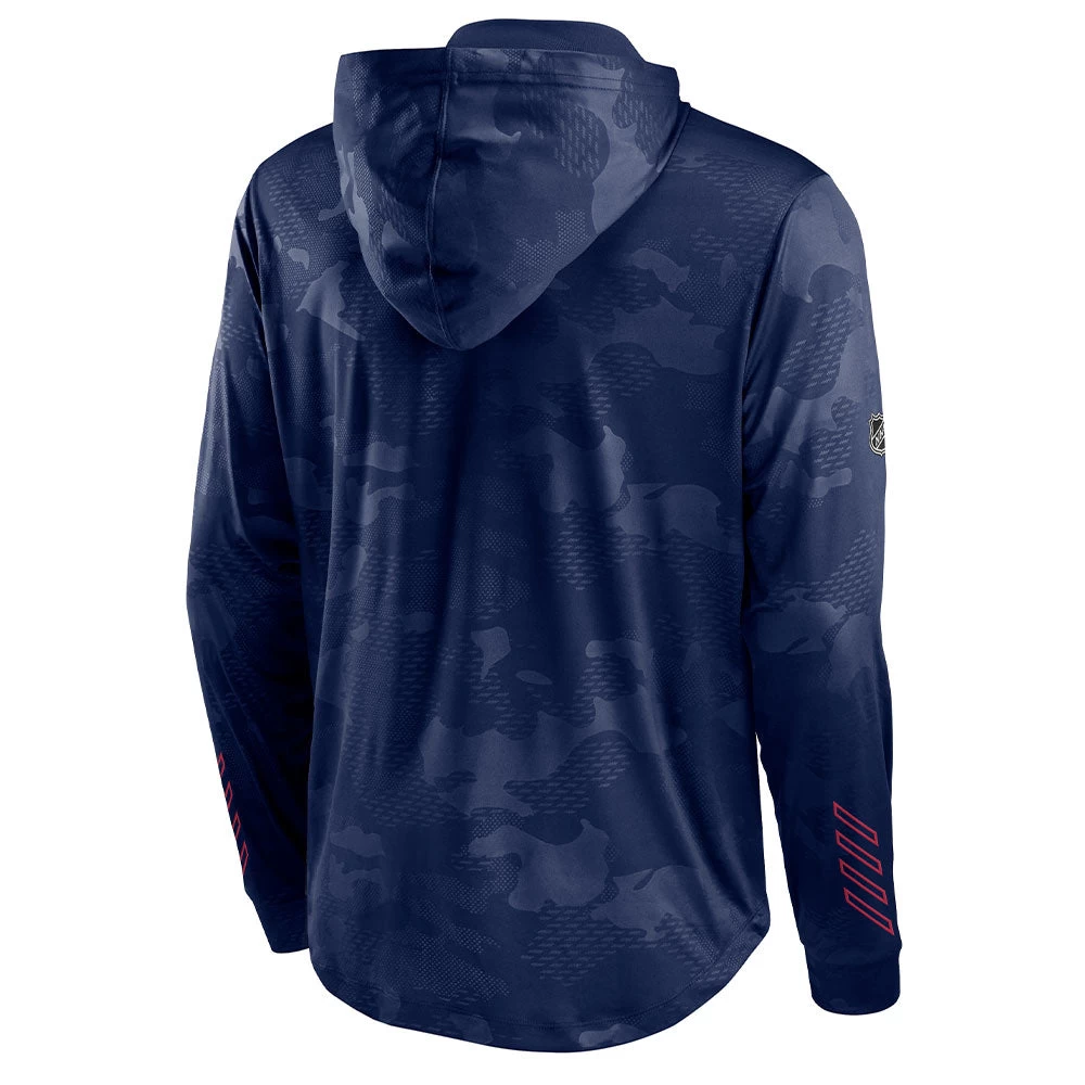 MONTREAL CANADIENS FANATICS MEN'S AUTHENTIC PRO LOCKER ROOM LIGHTWEIGHT CAMO HOODIE 2 MONTREAL CANADIENS FANATICS MEN'S AUTHENTIC PRO LOCKER ROOM LIGHTWEIGHT CAMO HOODIE - Image 2