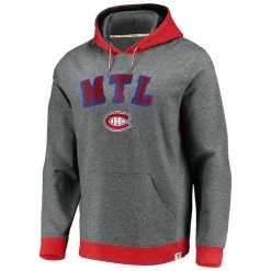 MONTREAL CANADIENS FANATICS MEN'S TRUE CLASSICS COLOUR BLOCK HOODIE