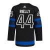 MORGAN RIELLY TORONTO MAPLE LEAFS X DREW HOUSE ADIDAS ADIZERO PRIMEGREEN AUTHENTIC BLACK REVERSIBLE THIRD JERSEY