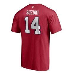 NICK SUZUKI MONTREAL CANADIENS FANATICS MEN'S NAME AND NUMBER T SHIRT