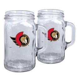 Mustang OTTAWA SENATORS 16OZ MASON MUGS - 2 PACK