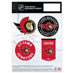 Mustang OTTAWA SENATORS 5" X 7" MINI DECAL SET