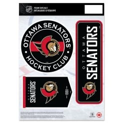 Mustang OTTAWA SENATORS 8" X 11" DECAL SET