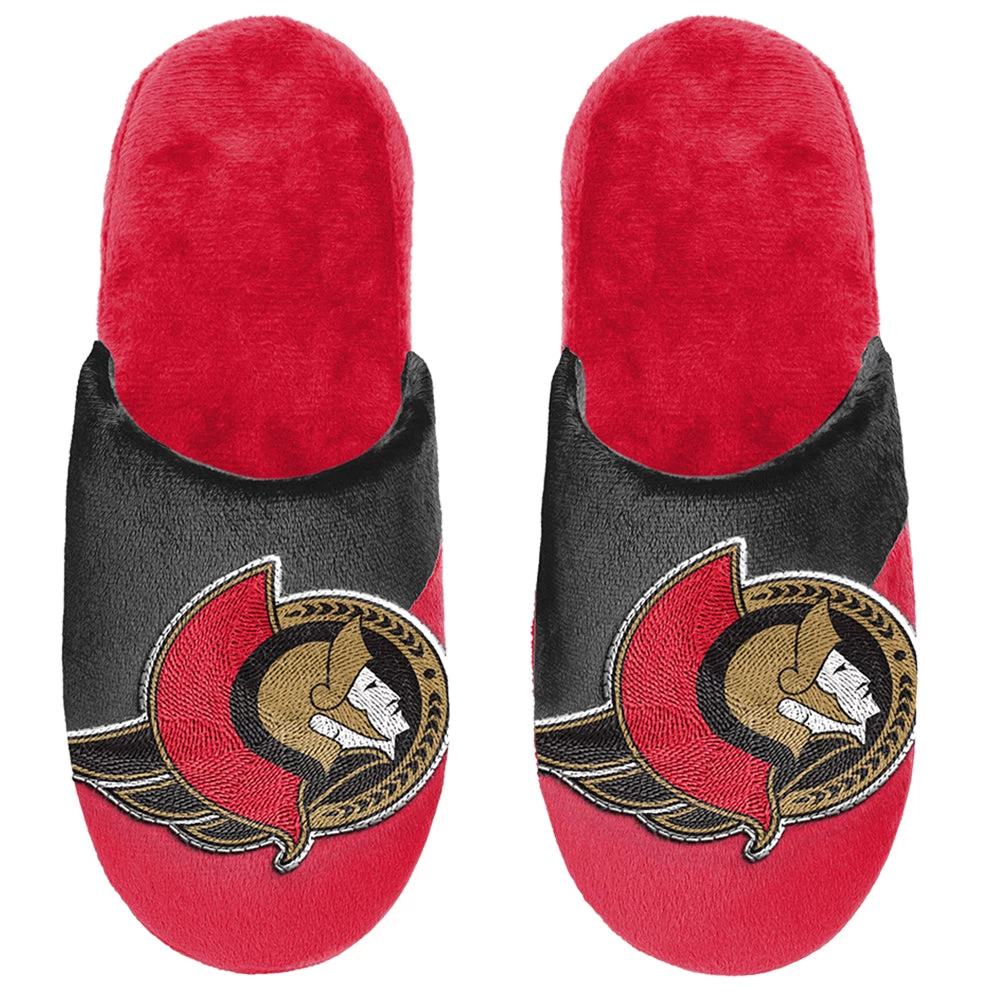 OTTAWA SENATORS BIG LOGO SLIPPERS 1 OTTAWA SENATORS BIG LOGO SLIPPERS