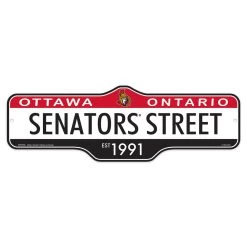 Mustang OTTAWA SENATORS DELUXE STREET SIGN 8X23