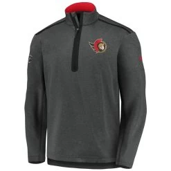 OTTAWA SENATORS FANATICS MEN'S AUTHENTIC PRO TRAVEL 1/4 ZIP TOP