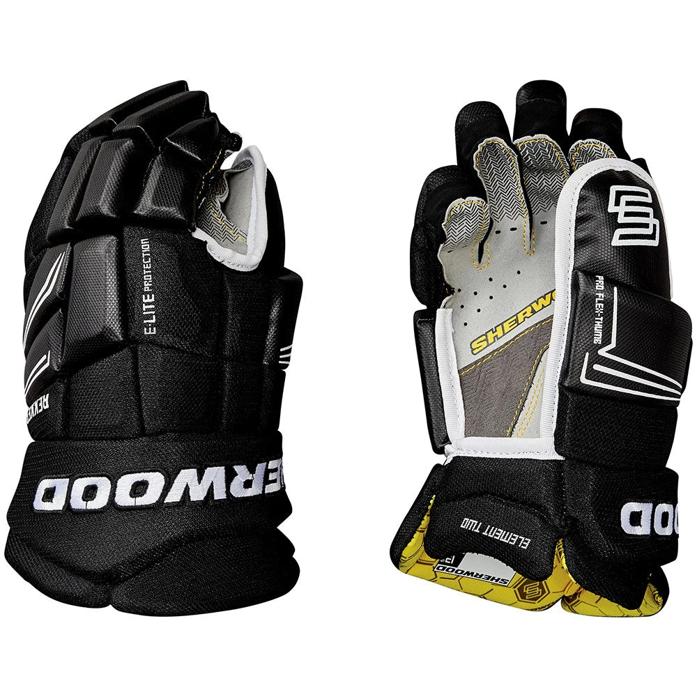 SHERWOOD REKKER ELEMENT TWO SENIOR HOCKEY GLOVES 1 SHERWOOD REKKER ELEMENT TWO SENIOR HOCKEY GLOVES